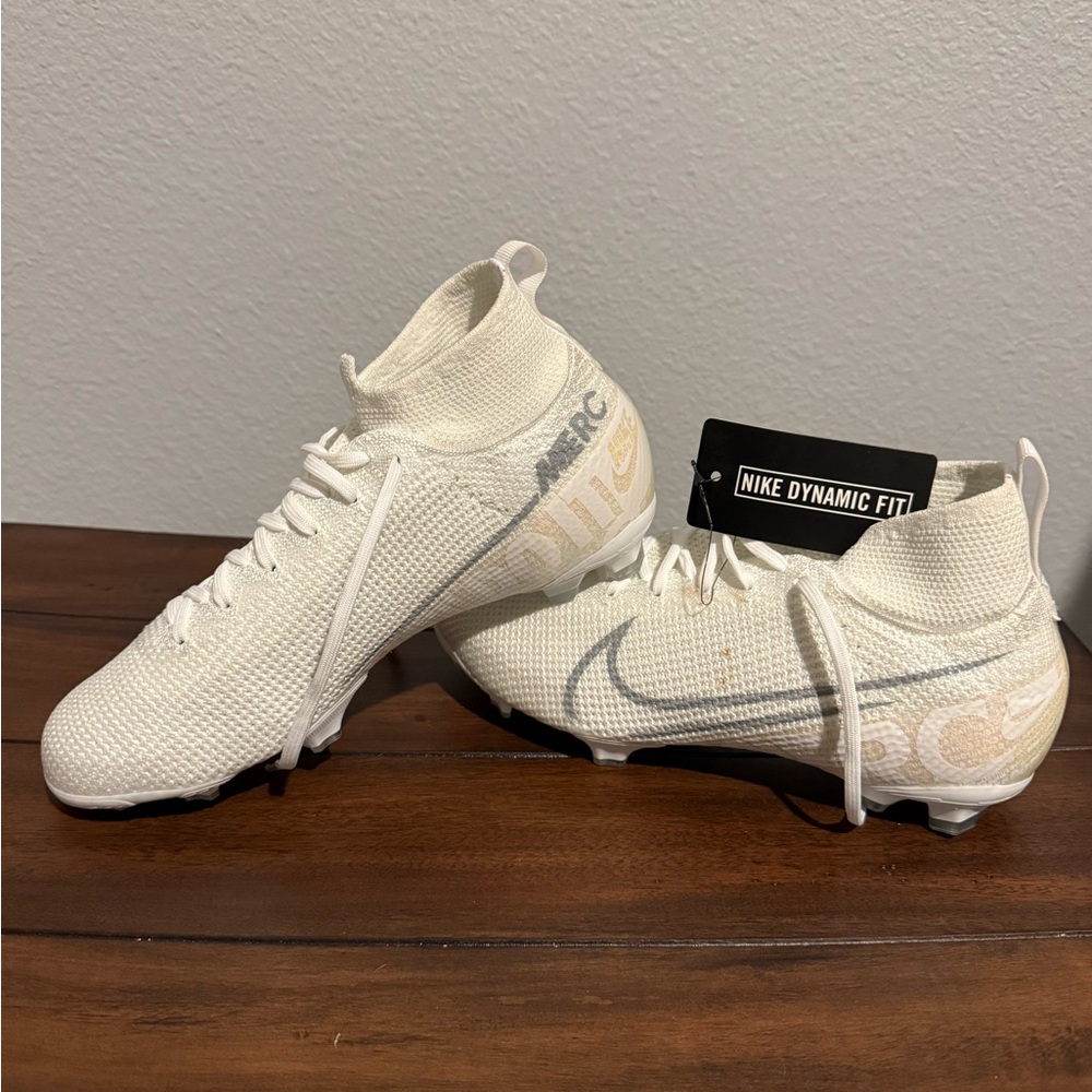 Nike Mercurial Superfly 7 Elite FG White Soccer Cleats Boot